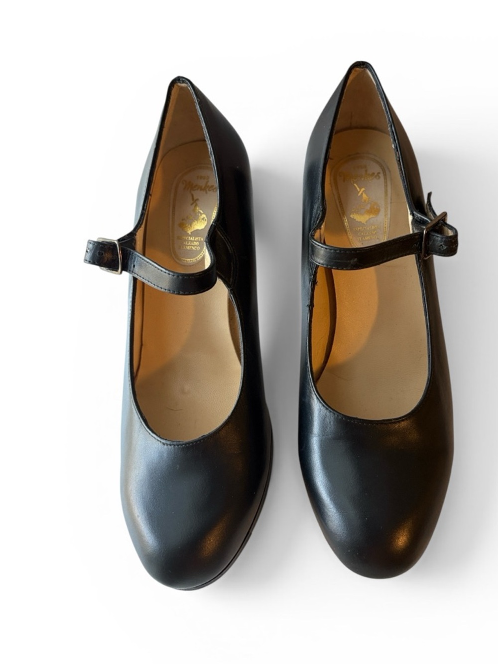 Menkes MKS Basic Flamenco Black Leather Shoe Size 36